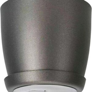 Home matte plastic plant pot with saucer – indoor & outdoor flower planter